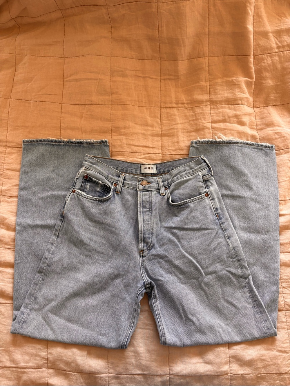 Agolde Low Slung Baggy Jeans in Void - Picture 3 of 4